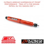 OUTBACK ARMOUR SUSPENSION KIT FRONT TRAIL KIT A PATROL GU Y61 WAGON 1997 +